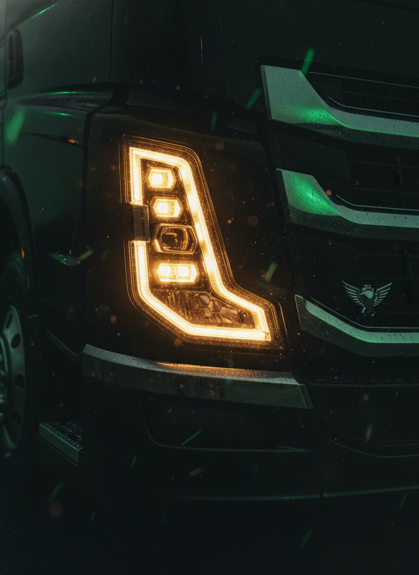 Truck headlights